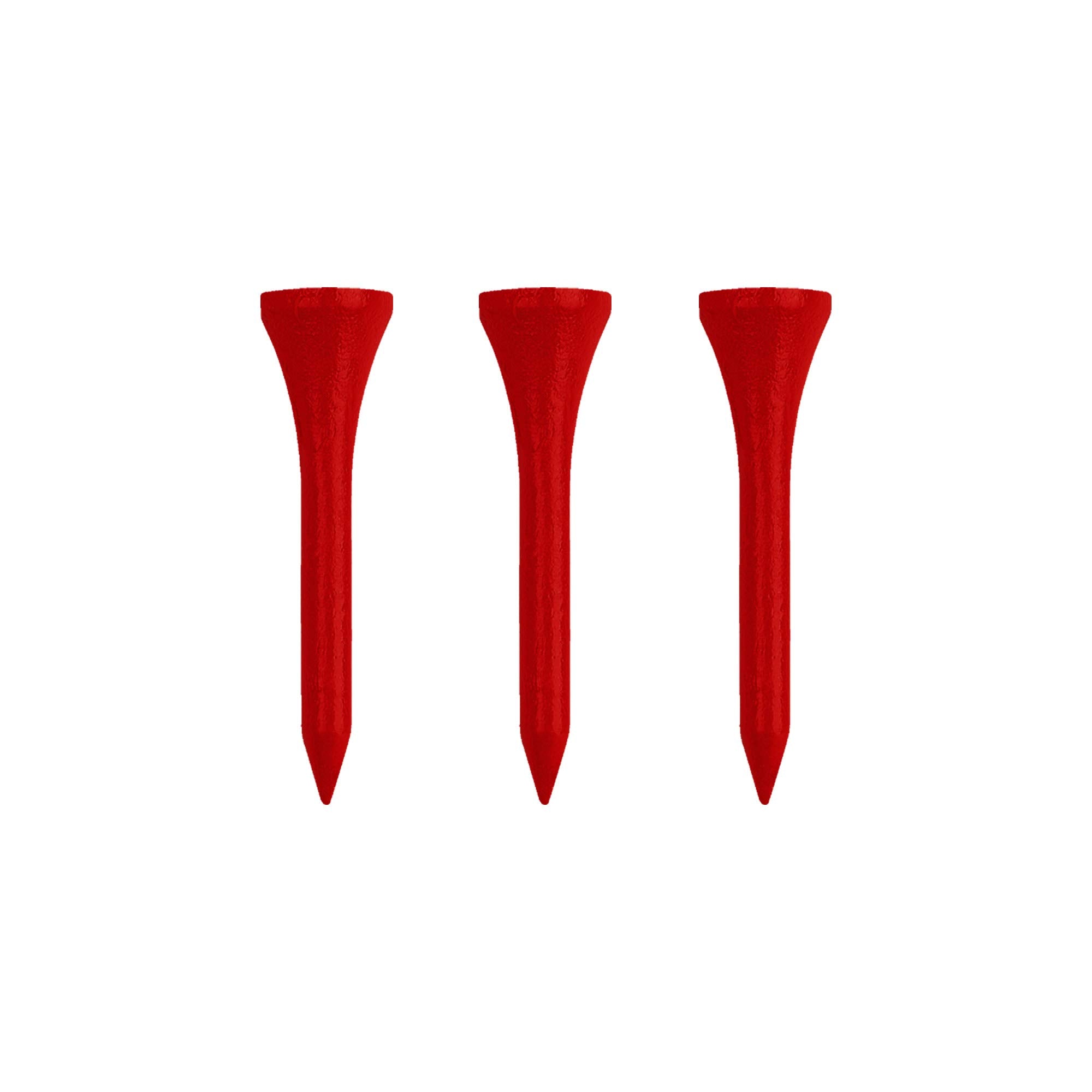 Izzo Golf Wood Golf Tees, 1.75 Inch, Red (Pack Of 200)