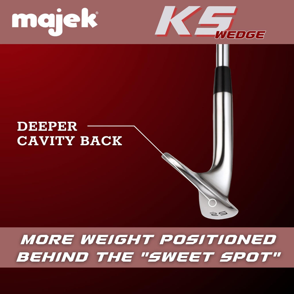 Majek Golf +1 Inch Over Big & Tall Mens Gap Wedge (Gw) 52? Right Handed Regular Flex Steel Shaft (Tall 60''+ / +1'' Over) With P