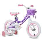 Joystar 16 Inch Girls Bikes Toddler Bike For 4 5 6 7 Years Old Girl 16'' Kids Bikes For Ages 4-7 Yr With Training Wheels And Bas