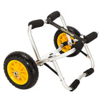 Bonnlo Universal Kayak Carrier - Trolley For Carrying Kayaks, Canoes, Paddleboards, Float Mats, And Jon Boats - Inflation-Free S
