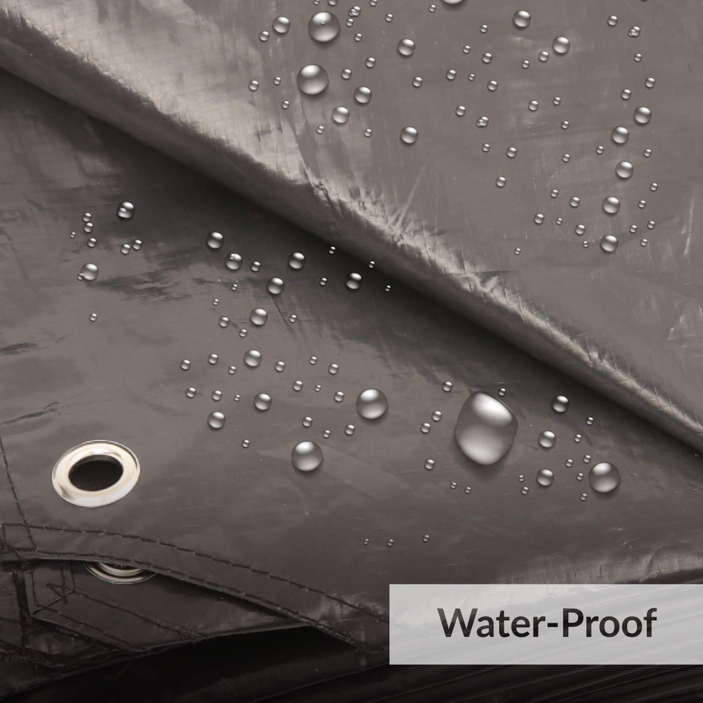 Alvantor Heavy Duty Tarp Waterproof 10X10 Tarpaulin Ground Trailer With Rust Grommet Weather Resistant Cover Outdoor Camping 10