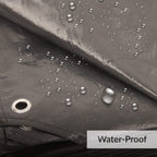 Alvantor Heavy Duty Tarp Waterproof 10X10 Tarpaulin Ground Trailer With Rust Grommet Weather Resistant Cover Outdoor Camping 10