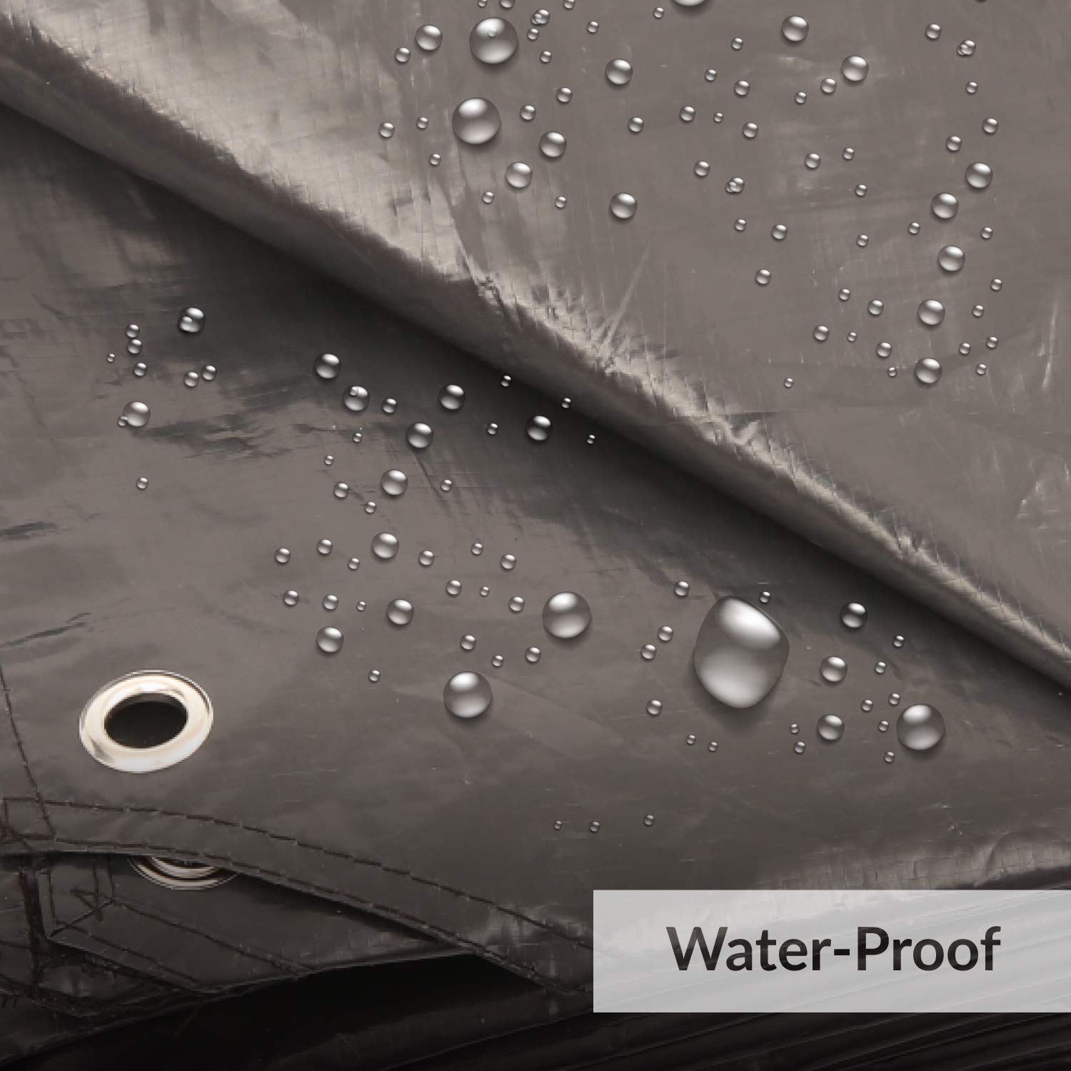 Alvantor Heavy Duty Tarp Waterproof 10X10 Tarpaulin Ground Trailer With Rust Grommet Weather Resistant Cover Outdoor Camping 10