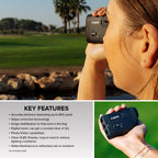 Canon Powershot Golf Digital Laser Rangefinder, Digital Zoom, Magnify 6X To 12X, Built-In Slope Correction, Photo And Video Came