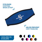 Scubapro 24.700.070 Neoprene Mask Strap Cover, Black/Blue