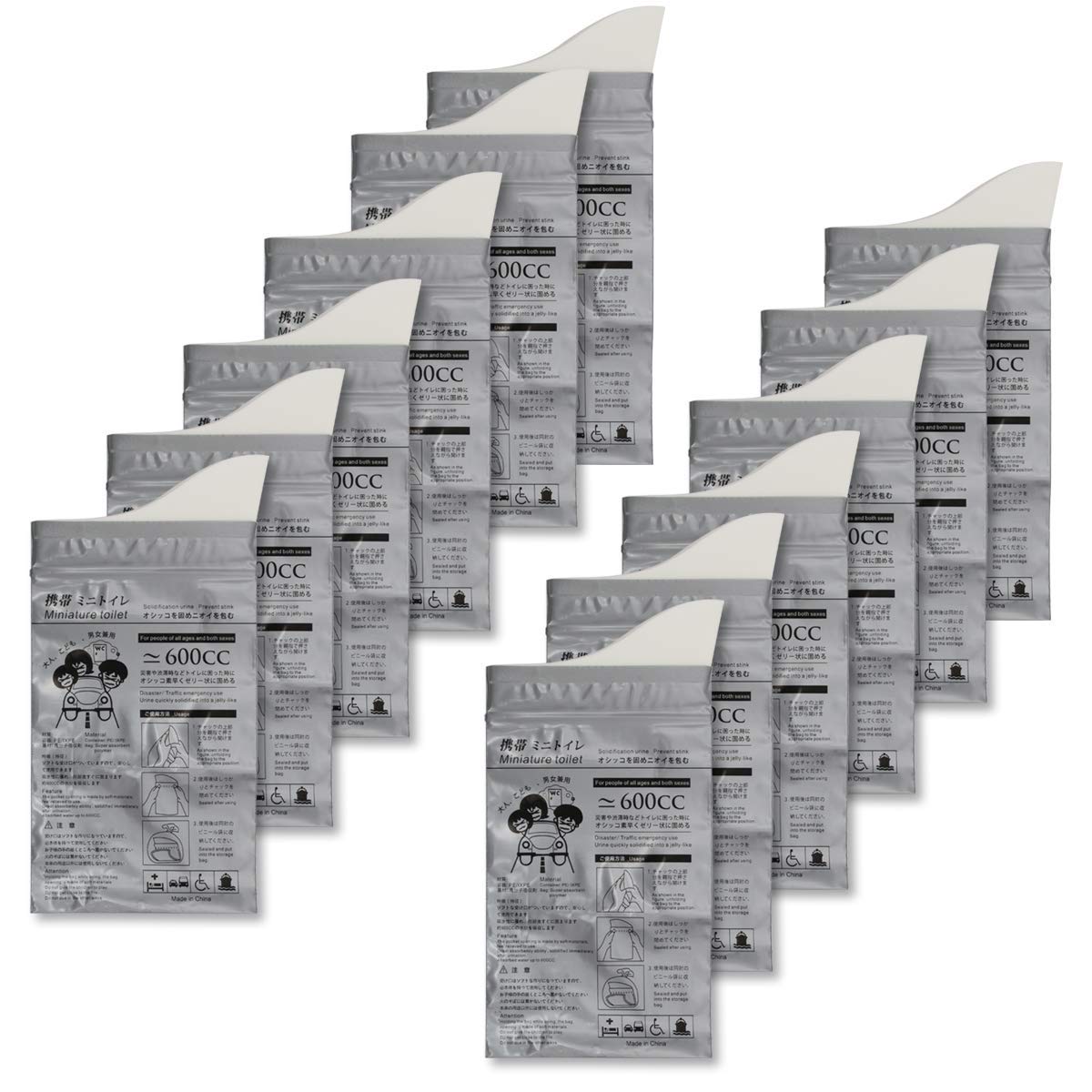 Coolrunner Disposable Urine Bags,12 Pack Camping Pee Bags, Disposable Urinals Vomit Bags For Travel Urinal Toilet Traffic Jam Em