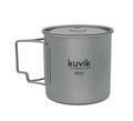 Kuvik 650Ml Titanium Pot - Ultralight And Compact Pot For Backpacking, Camping, And Survival