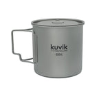 Kuvik 650Ml Titanium Pot - Ultralight And Compact Pot For Backpacking, Camping, And Survival