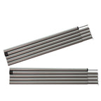 Sutekus Steel Rod Tent Pole Replacement Accessorie 2Pc/Set Adjustable Bars(Gray)
