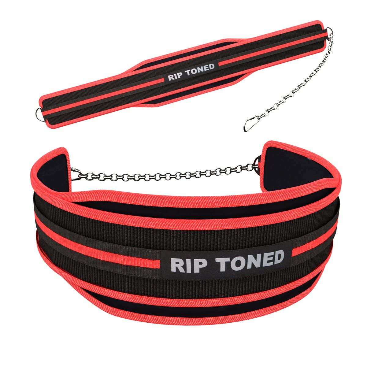 Rip Toned Dip Belt For Weight Lifting Pull Ups Dips Chin Ups - 36 Heavy Duty Steel Chain - Weight Belt With Chain For Weight Lif