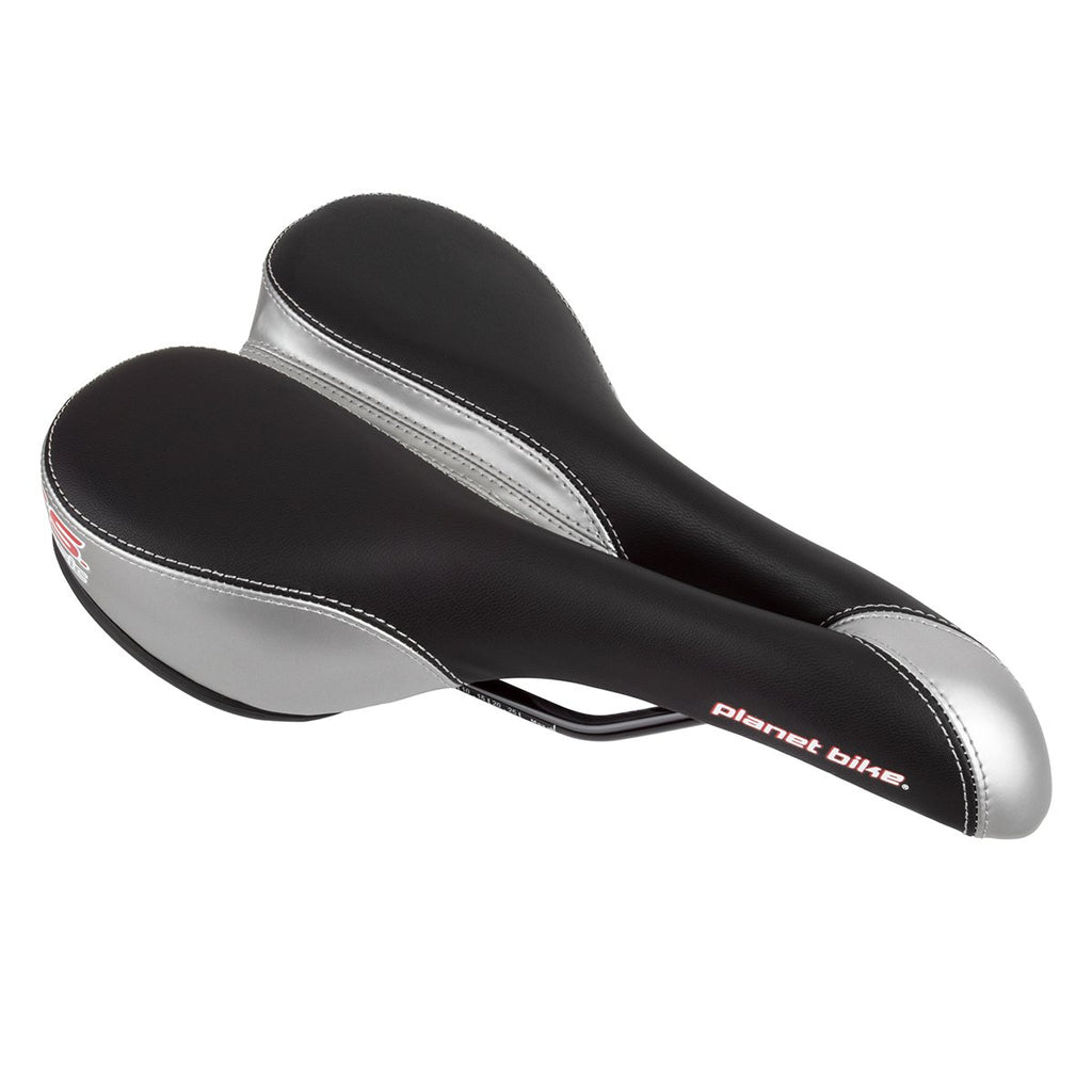 Planet Bike A.R.S. Classic Bike Seat - Men'S (Black & Silver)
