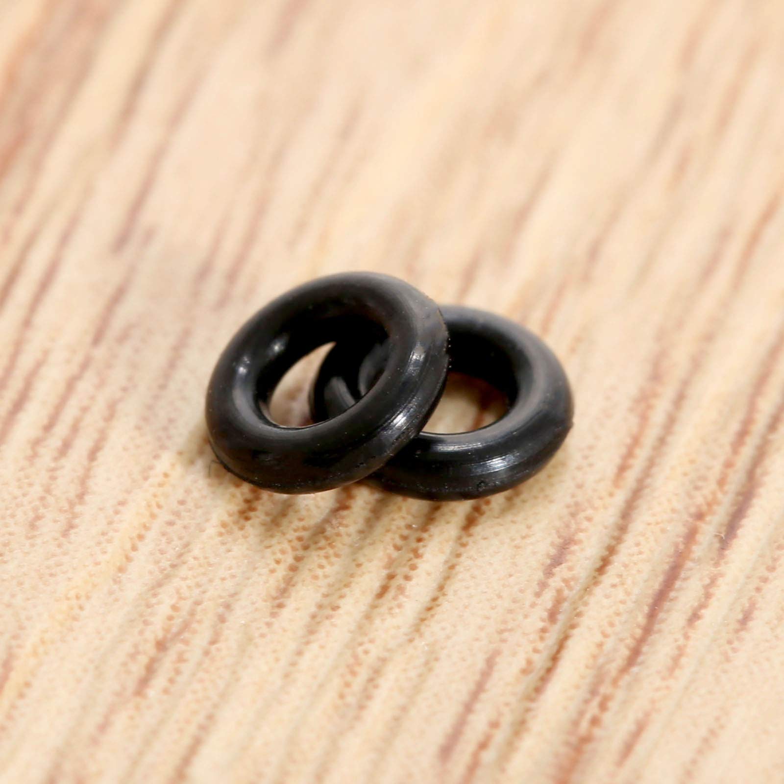 Dophee 100Pcs Stems/Flights Darts Tip Rubber O Ring Black Gasket Grip Washer Grommets