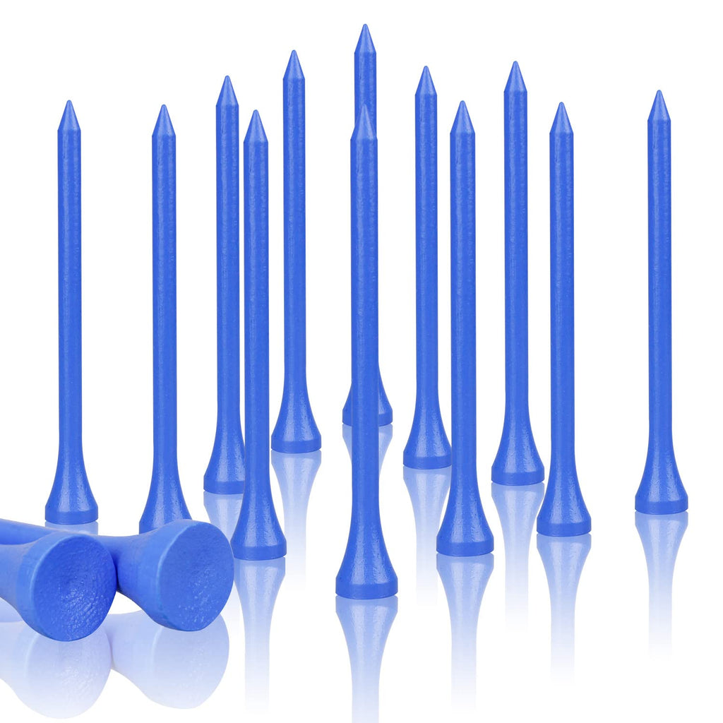 Mykuja Bamboo Golf Tee 3-1/4 Inch Pack Of 100 (83Mm Light Blue)