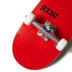 [Ccs] Logo Skateboard Complete Red 7.00'' - Maple Wood - Professional Grade - Fully Assembled With Skate Tool And Stickers - Adu