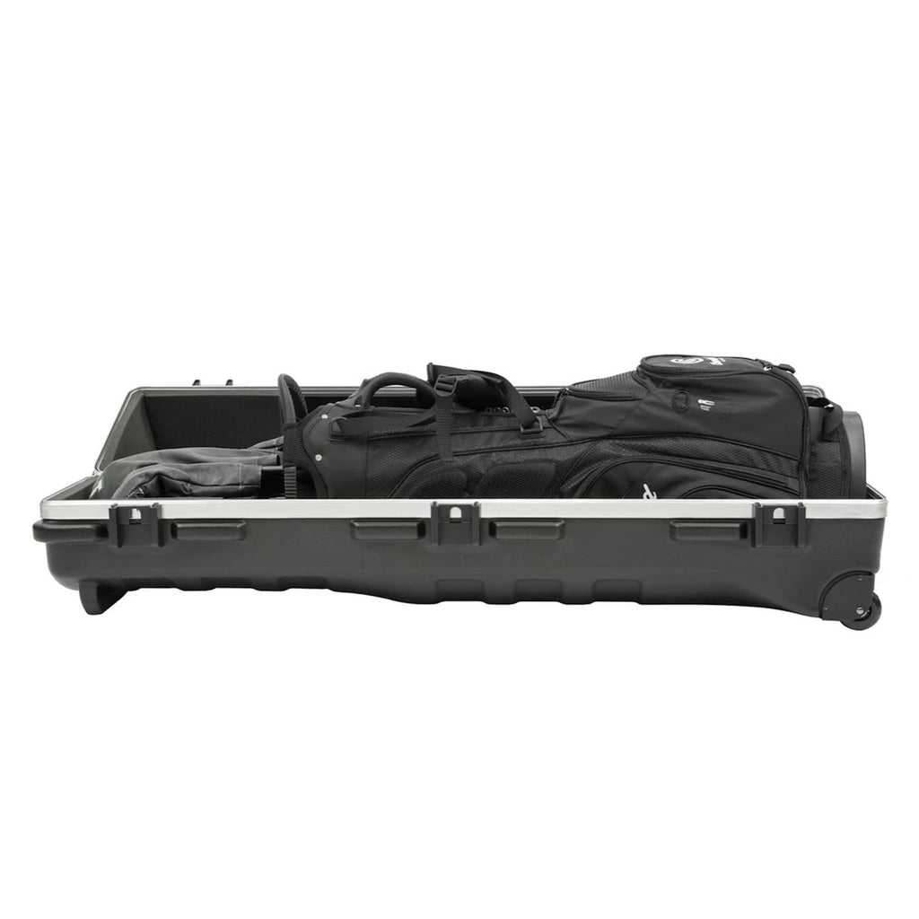 Skb Cases 2Skb-4814W Ata Deluxe Hard Plastic Golf Bag Travel Storage Case With Wheels For Cart Bags, Carry Bags, And 48 Inch Lon