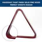 Gse Solid Wood Billiard 8-Ball Triangle & 9-Ball Diamond Pool Ball Racks For 2-1/4'' Pool Balls (Mahogany Triangle Rack)