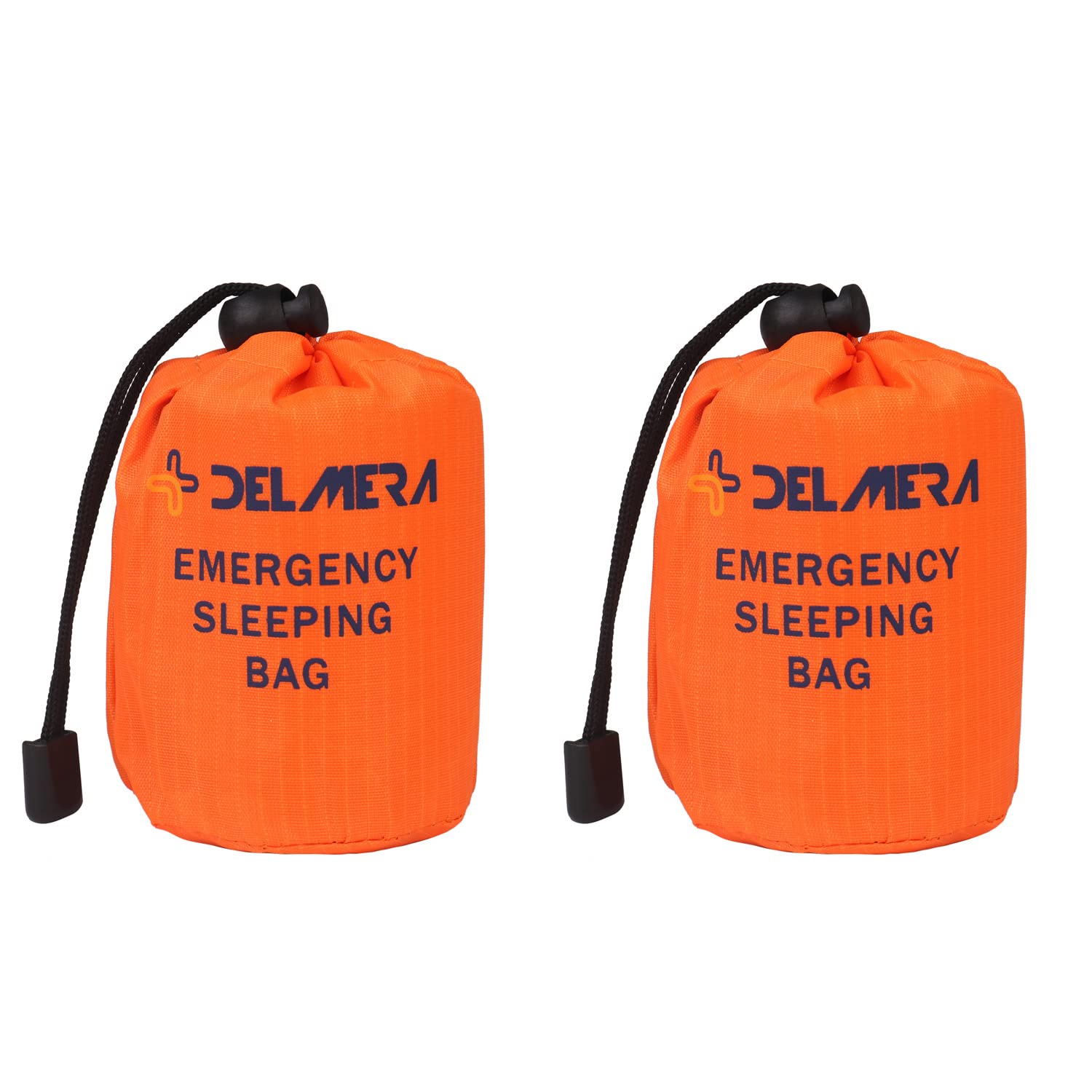 Delmera Emergency Survival Sleeping Bag, Lightweight Waterproof Thermal Emergency Blanket, Bivy Sack With Portable Drawstring Ba