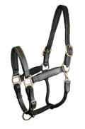GATSBY LEATHER COMPANY 284211 Adjustable Padded Leather Halter Brown, Large Horse