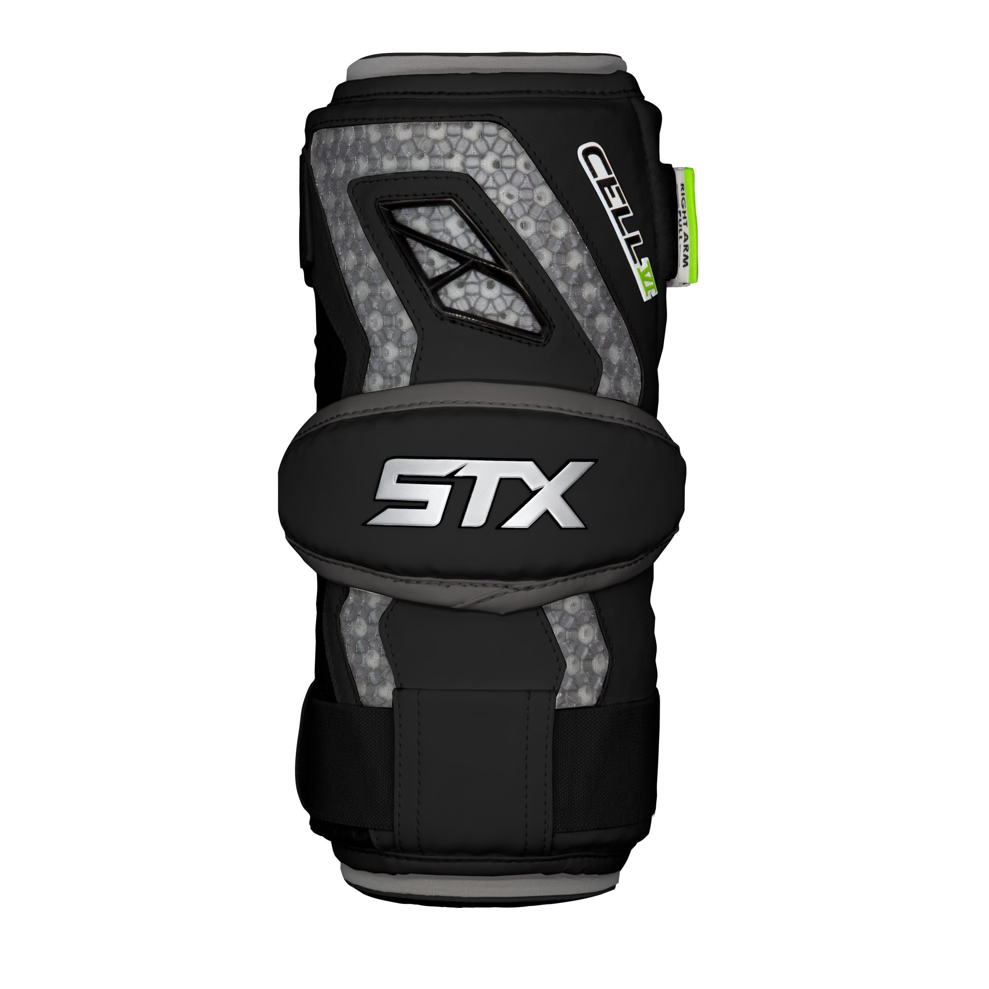 STX Cell VI Lacrosse Arm Pads. Large Black, Pair