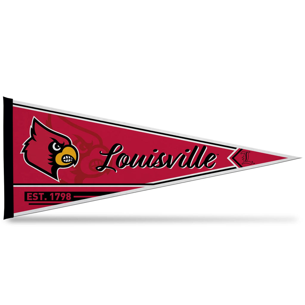 Rico Industries Ncaa Louisville Cardinals Classic 12'' X 30'' Felt Wall D  Cor Pennant - Great For Home/Bed Room/Man Cave D  Cor