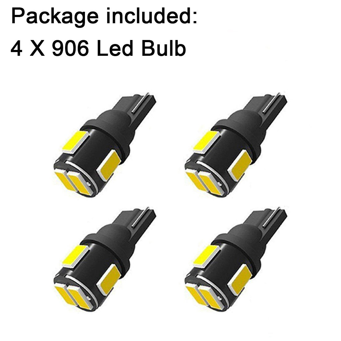 Shangyaun 906 Led Bulbs T10 Wedge Base Marine Boat Light Bulb Fit Stern Light Anchor Light Navigation Lights All-Round Light Mas