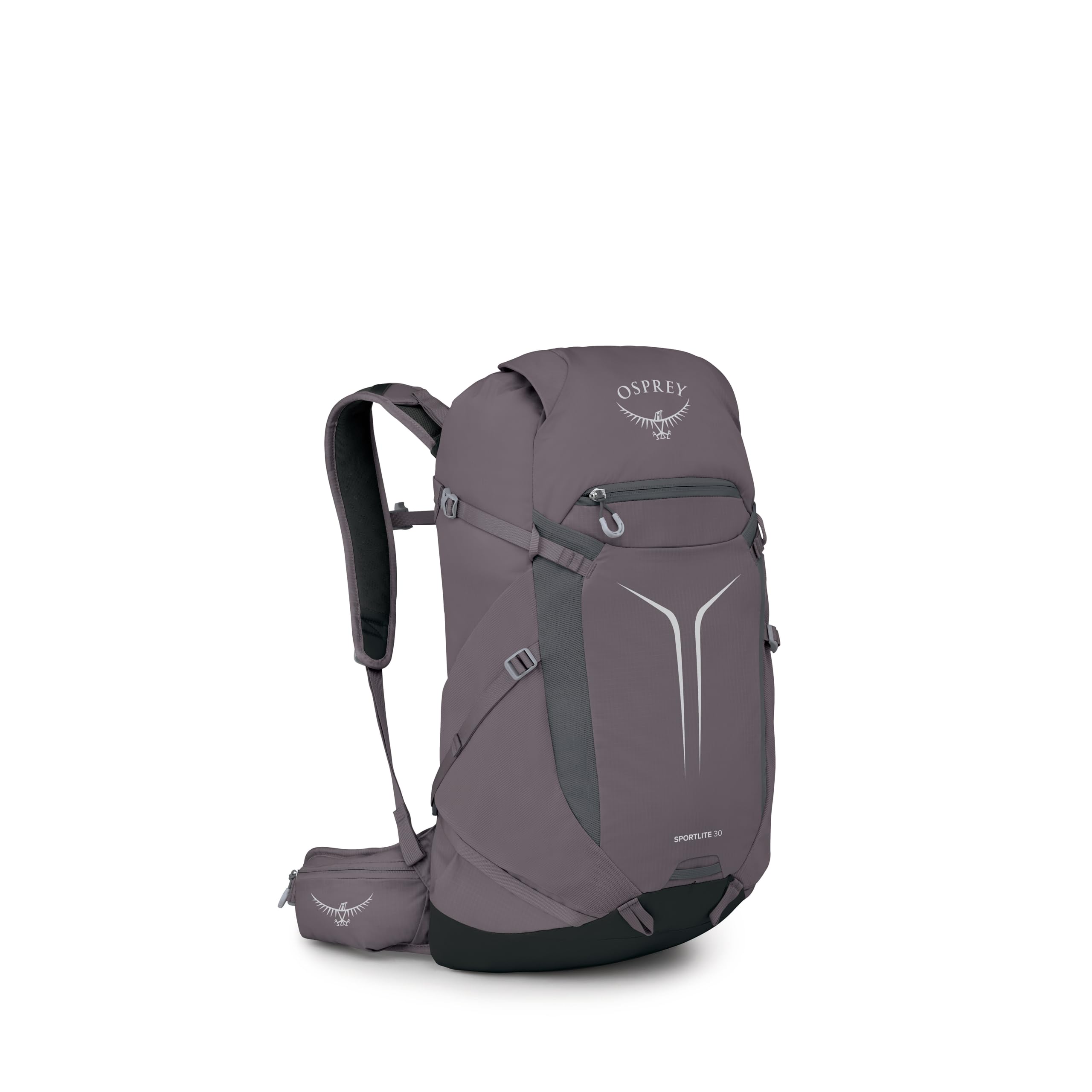 Osprey Sportlite 30L Lightweight Hiking Backpack for Men and Women - Everyday Hiking Bag - Travel Daypack, Graphite Purple
