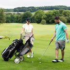 Golf Push Cart Accessories - Golf Push Cart Backside Extension Storage Bag With Top-Closing Lid, Access To The Items Easily, Bla