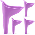 Hakday Urinal For Women, 4Pcs Female Urinal Pee Funnel Portable Urination Device For Camping Travel Hiking Gear Cool Gifts For W