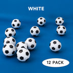 Gse Foosball Table Replacement Balls, 36Mm Tabletop Soccer Football Balls For Foosball Table Accessories (White-12 Pack)