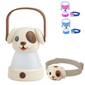 KidzAdventure Kids Camping Essentials - LED Kids Lantern and Rechargeable Kids Headlamp Set | Multiple Purposes Kids Nightlight/