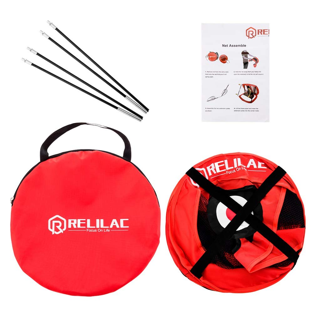 Relilac Pop Up Golf Chipping Net - Indoor/Outdoor Golfing Target Accessories For Backyard Accuracy And Swing Practice - Great Gi