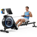 Rowing Machine for Home, 350 LB Capacity, 16-Level Silent Resistance, Magnetic Rowing Machines for Home Foldable, Full-Body Work