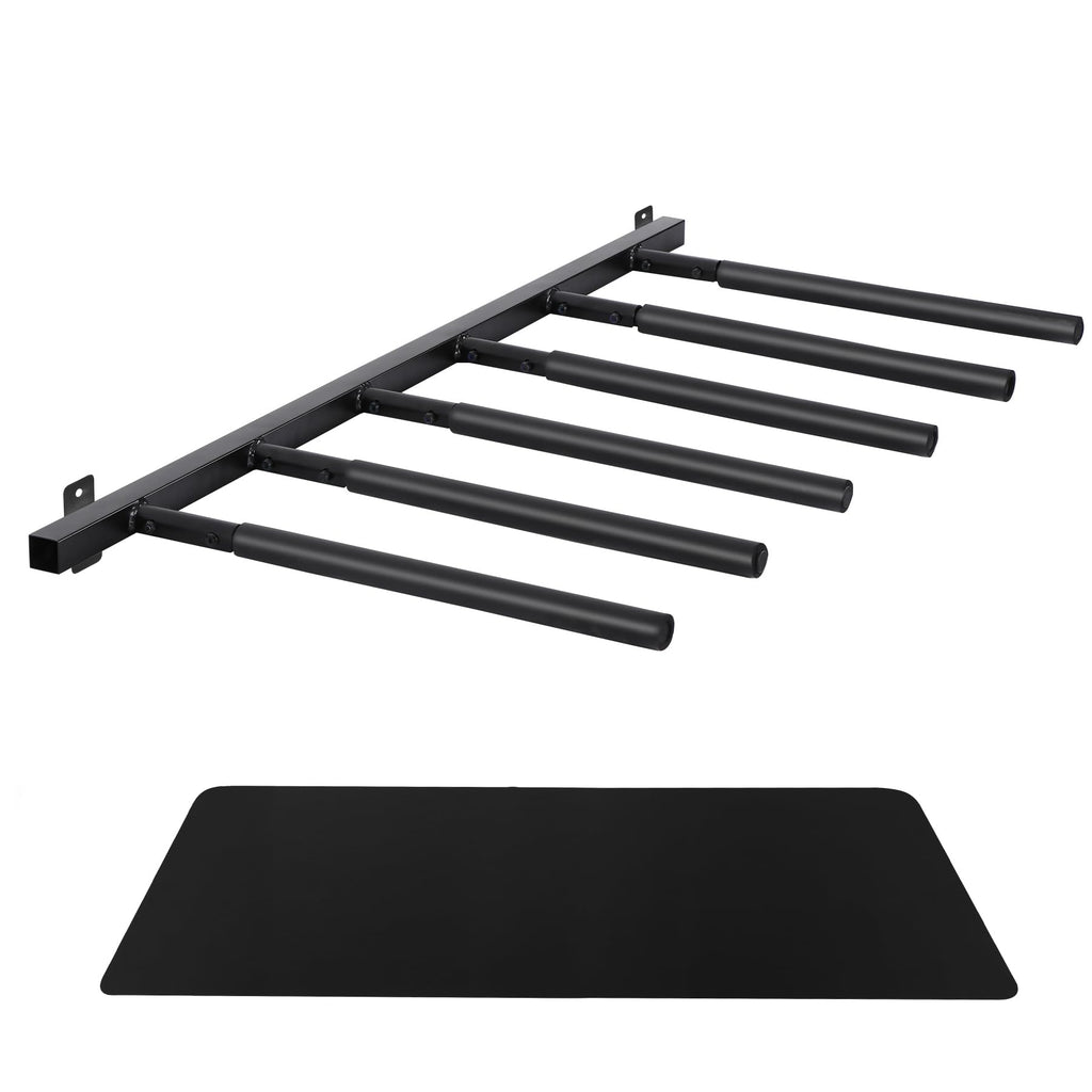 Neorexon Surfboard Rack Wall Mount 6 Arms, Surfboard Rack For Wall With Rubber Mat, Vertical Paddle Board Storage Holds 6 Boards