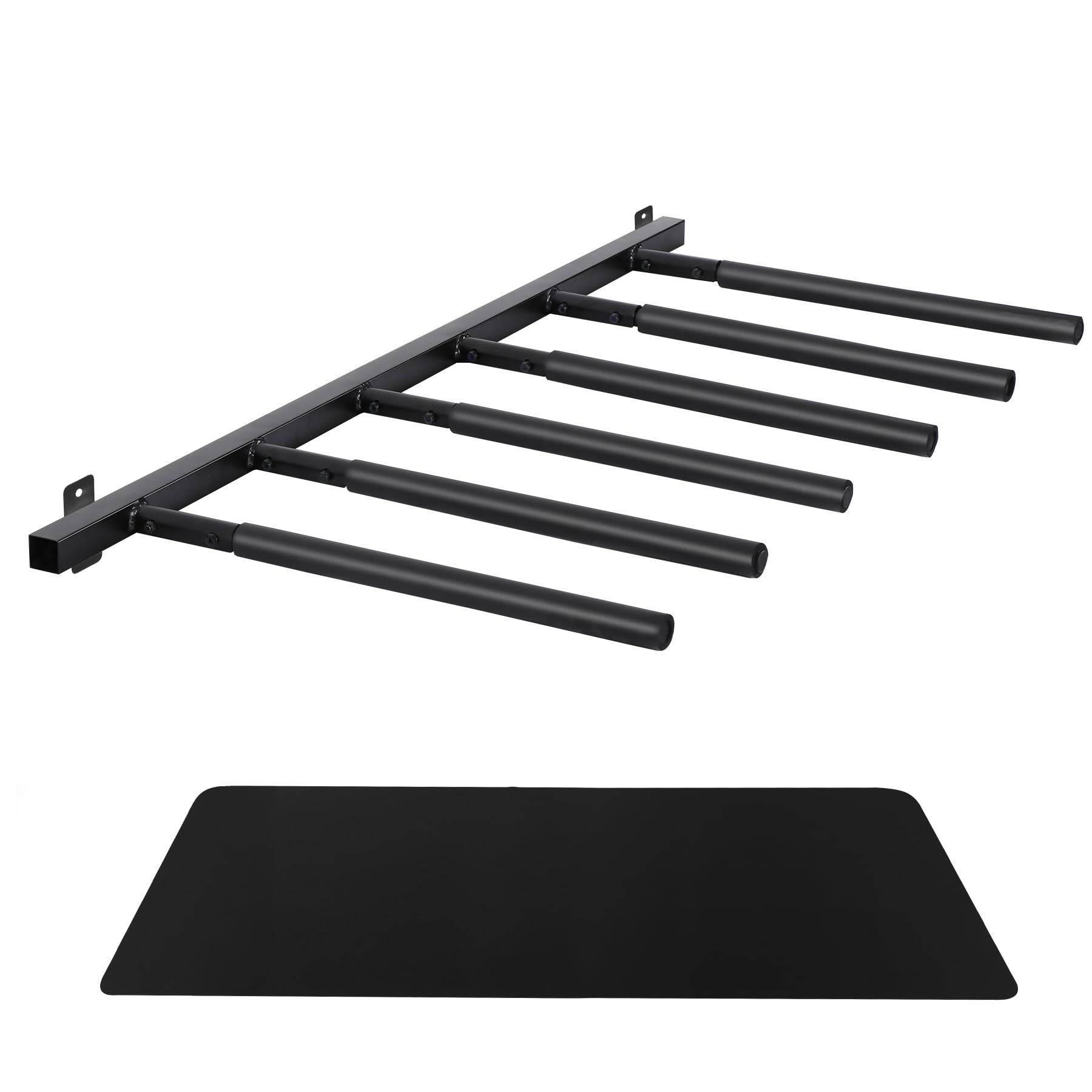 Neorexon Surfboard Rack Wall Mount 6 Arms, Surfboard Rack For Wall With Rubber Mat, Vertical Paddle Board Storage Holds 6 Boards