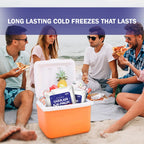 Gurin Reusable Ice Packs For Lunch Box, Bag, Or Backpack Coolers - Cold Up To 8-12 Hours Long Lasting For Camping Picnic, Outdoo