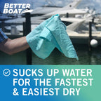 Super Absorbent Towels Drying Chamois Cloth Synthetic Smooth Boat Cooling Towel Shammy Towel For Car Drying Towel Marine Grade C