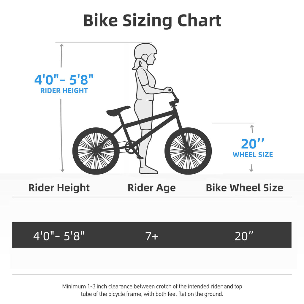 Joystar Gemsbok 20 Inch Kids Bike Freestyle Bmx Bike For 7-12 Girls And Boys Bikes 20 In Wheels Children Bmx Kids' Bicycles Dual