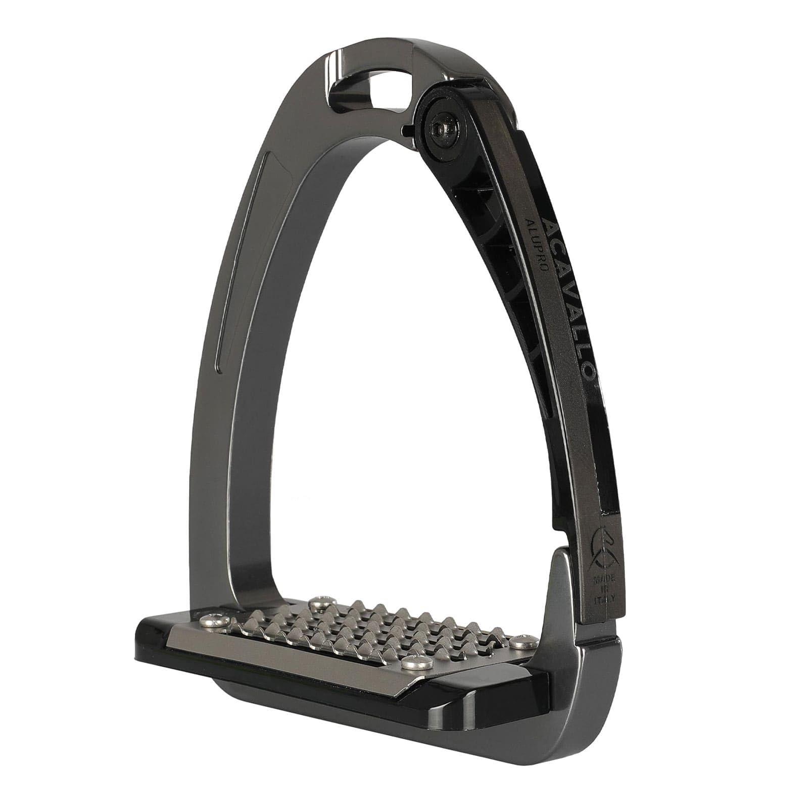 ACAVALLO Alupro Stirrup, Color Titanium, One Size (AC607-TI-OS)