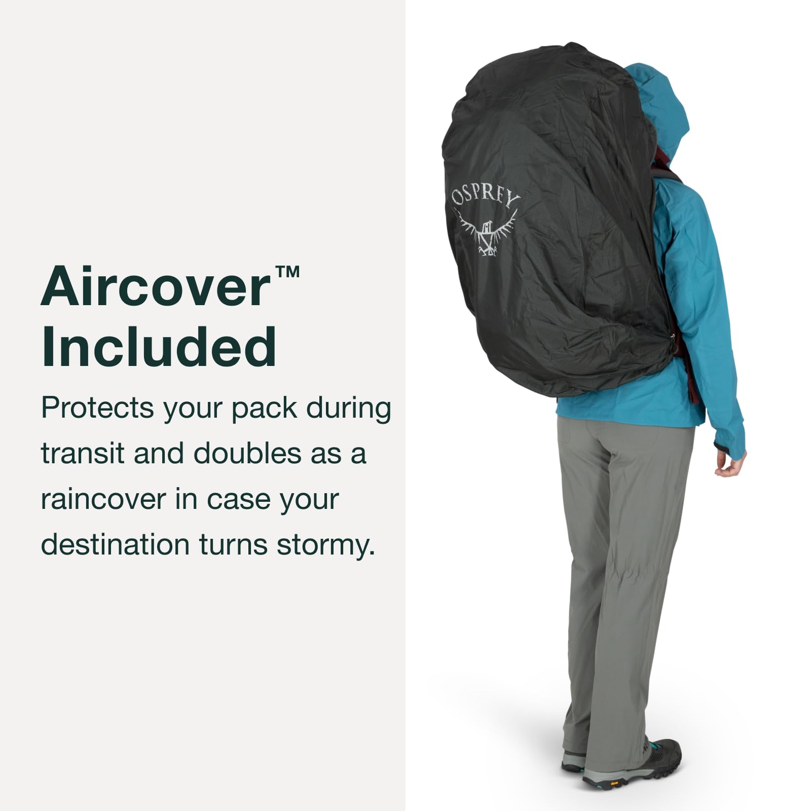Osprey Fairview Trek 70L Womens Travel Backpack, Night Jungle Blue