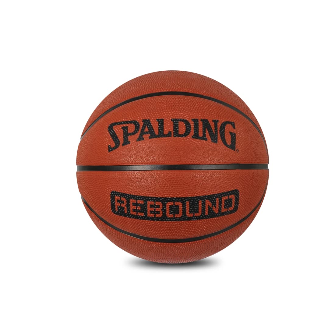 Spalding 8 Panel Rebound Rubber Moulded Indoor/Outdoor Basketball With Butyl Bladder, Brick, Size: 6 (Suitable for Practice/Matc