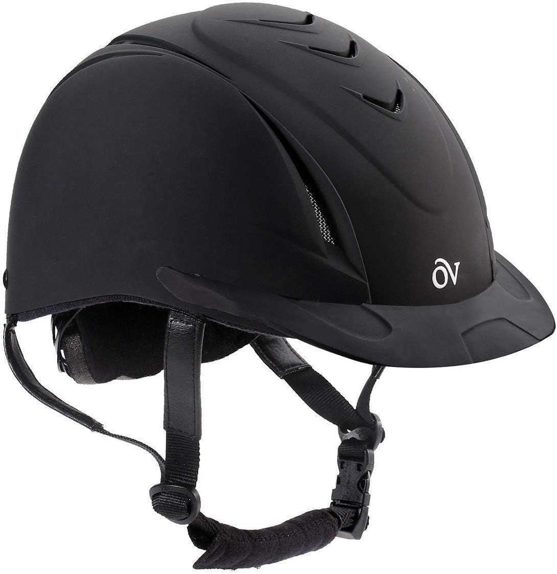Ovation Deluxe Schooler Black Xxs/Xs Helmet With Deluxe Pk/2 Black One Size Hair Net