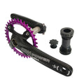 CDHPOWER 104 BCD 34T 170MM Mountain Bike Crankset, Hollow Integrated MTB Crank Set, Aluminum Alloy Crankset Round Chainring with