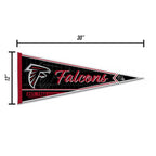 Rico Industries Nfl Football Atlanta Falcons Classic 12'' X 30'' Felt Wall D  Cor Pennant - Great For Home/Bed Room/Man Cave D