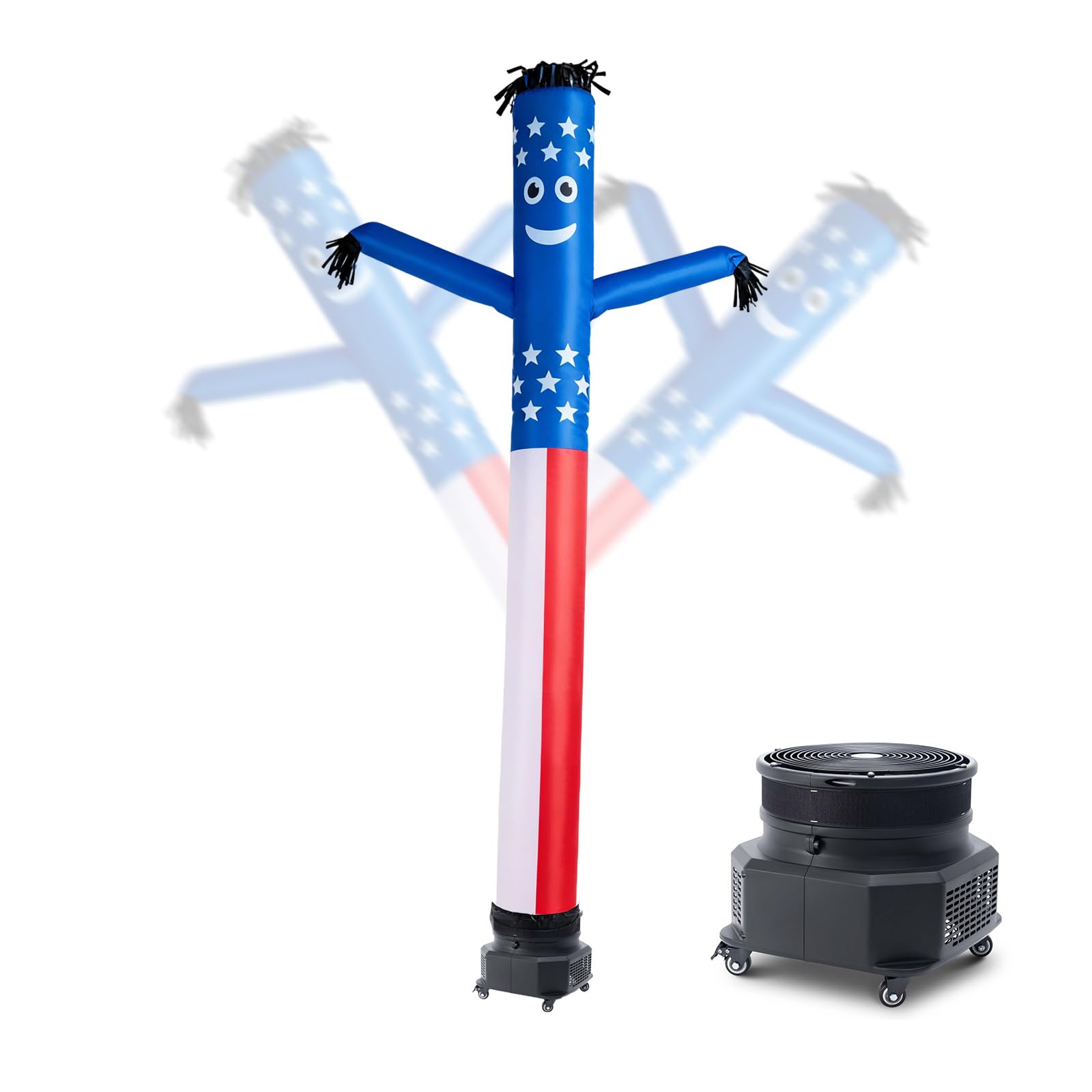 VEVOR Inflatable Tube Man with Blower, 10 ft Tall, Wacky Waving Wind Flying Inflatable Dancing Tube Guy with 3/4 HP IPX3 Waterpr