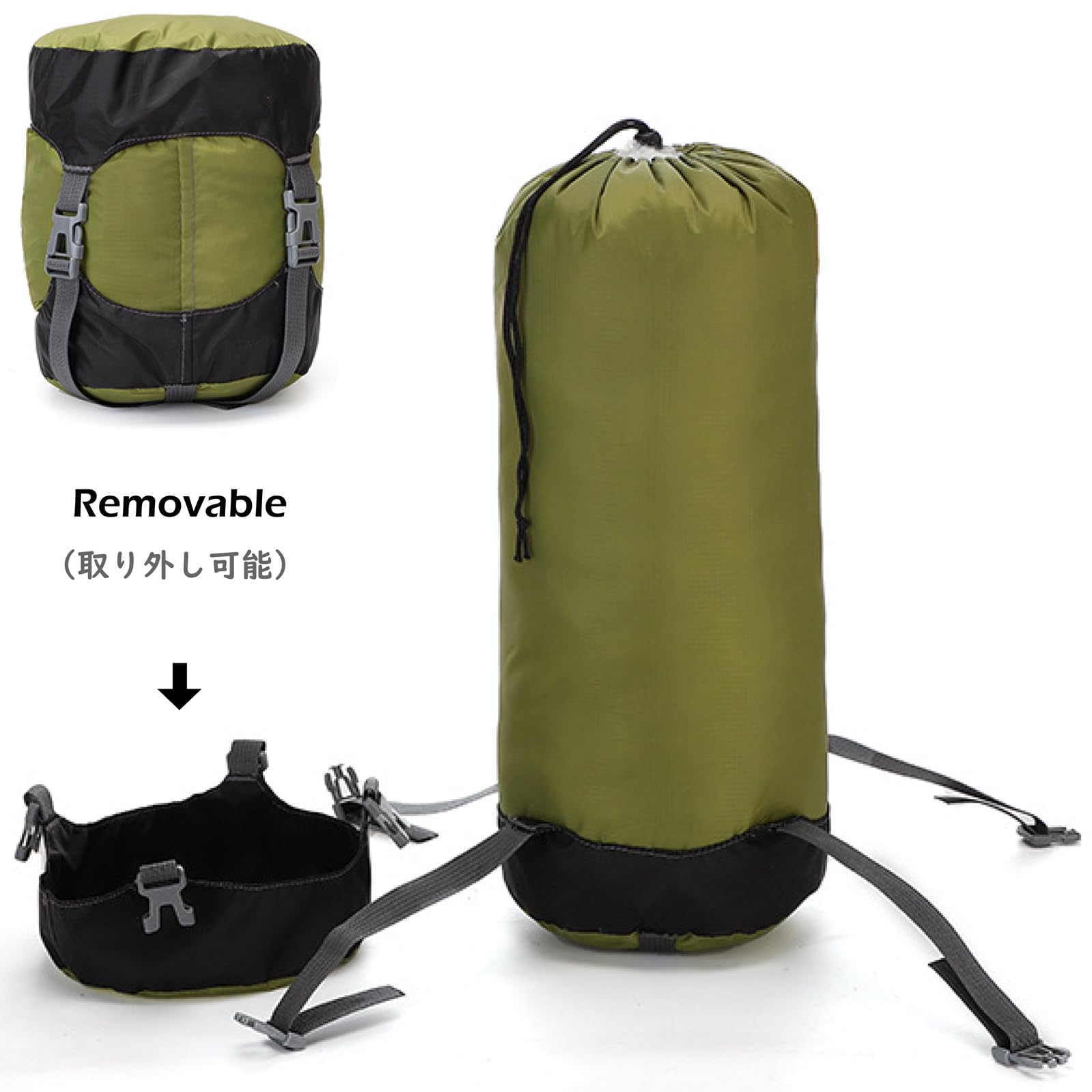 Triwonder Compression Stuff Sack 8L 15L 25L 35L Compression Sleeping Bag Stuff Sack Waterproof & Ultralight Storage Sack For Cam