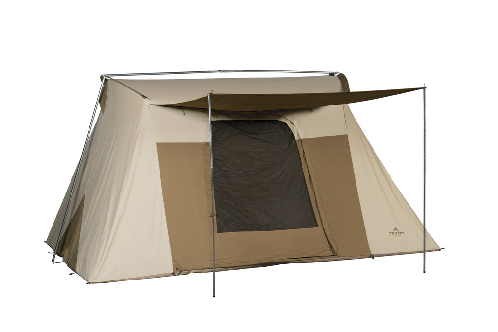 Teton Mesa 14 Canvas Tent; Tent For Family Camping In All Seasons; The Right Shelter For Your Base Camp; Waterproof