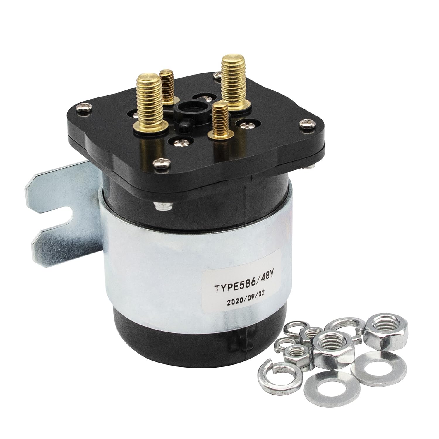 Panglong Golf Cart 48V 4 Terminal Solenoid, Compatible with Club Car 48V Solenoid, EZGO 48V Solenoid and Yamaha 48V Solenoid, OE