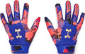 Under Armour Boys F9 Novelty Football Gloves, (400) Royal/Royal/Red, Large