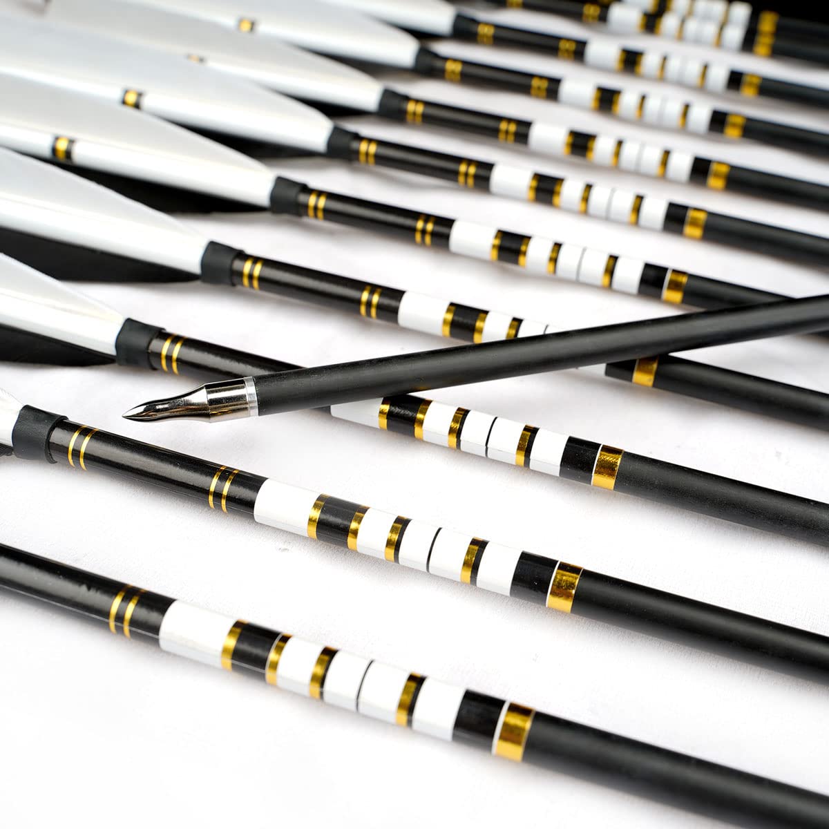 Pmz Archery 31 Mix Carbon Arrow 6Pcs 12Pcs For Hunting Recurve Bow(6Pcs,With Stickers)
