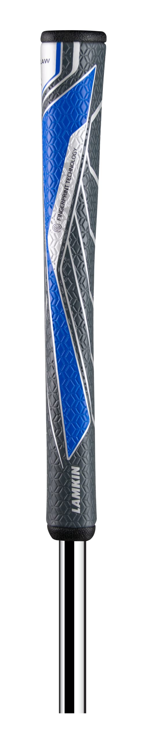 Lamkin Sinkfit Pu Pistolclaw Golf Grips, Putter Grips, With Lamkins Fingerprint Technology, Gray/Blue